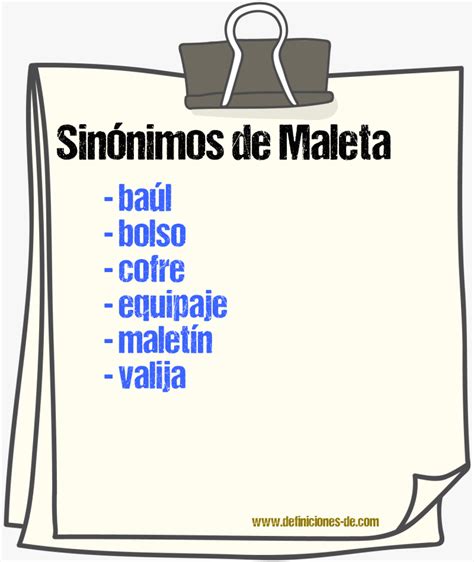 sinonimo de maleta